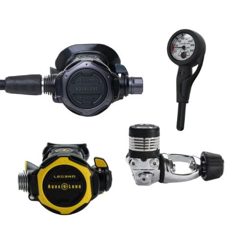 Aqualung Aqualung LEG3ND Elite Black Edition Yoke / With Alternate and Gauge - Oyster Diving