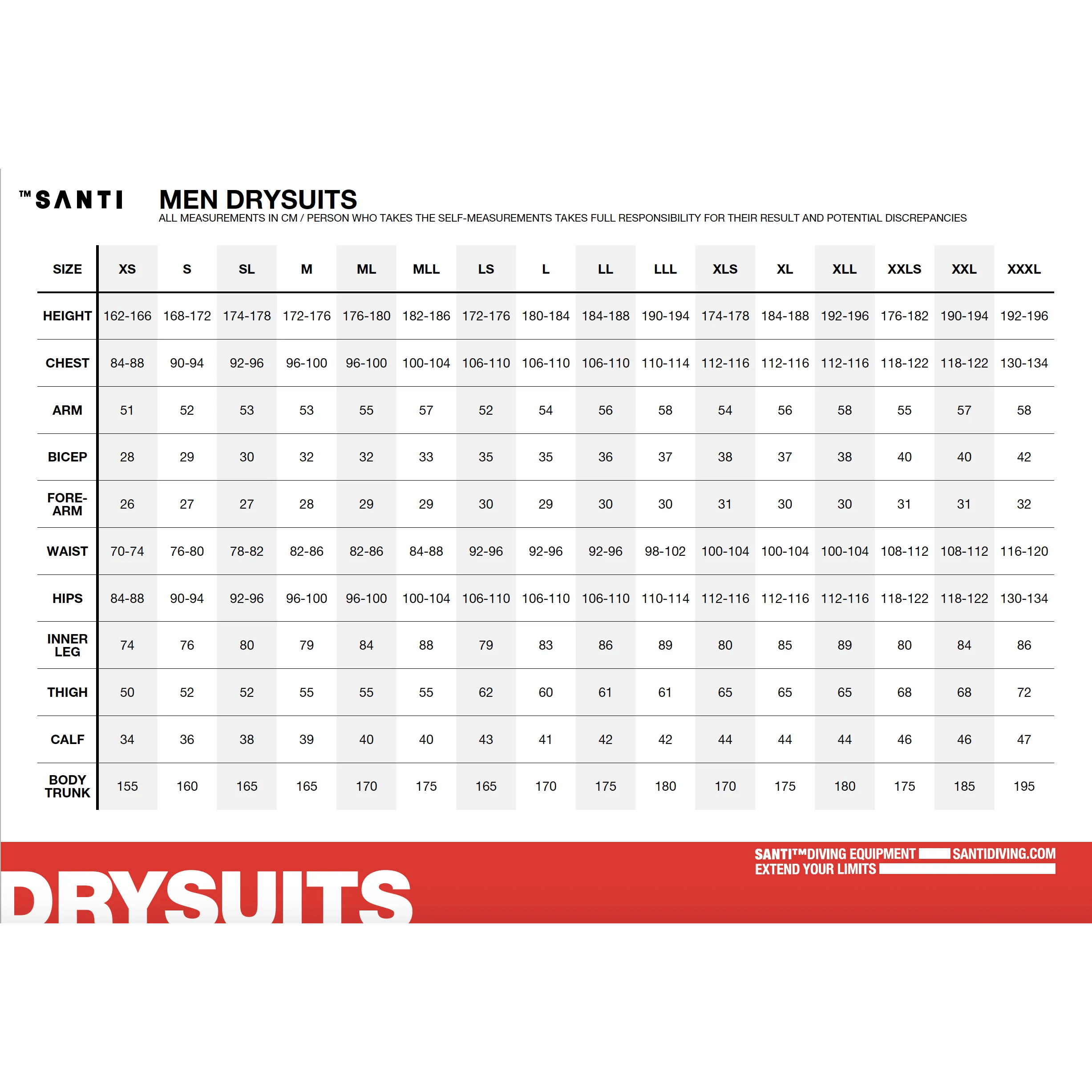Santi Santi E.lite plus Drysuit by Oyster Diving Shop