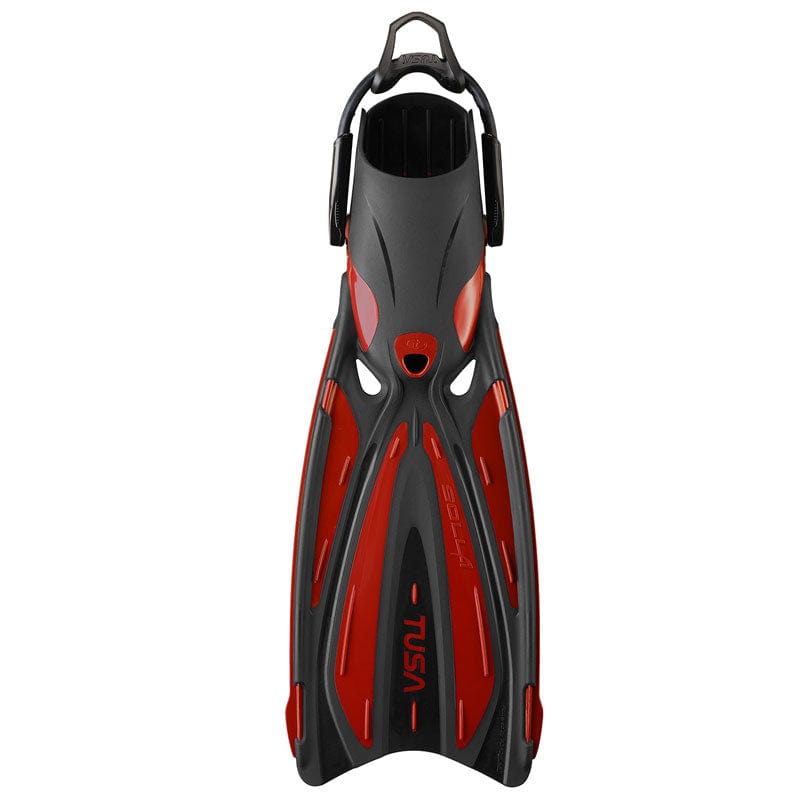 TUSA TUSA SF0114 SOLLA Fins with Bungee Strap Small / Metallic Red - Oyster Diving