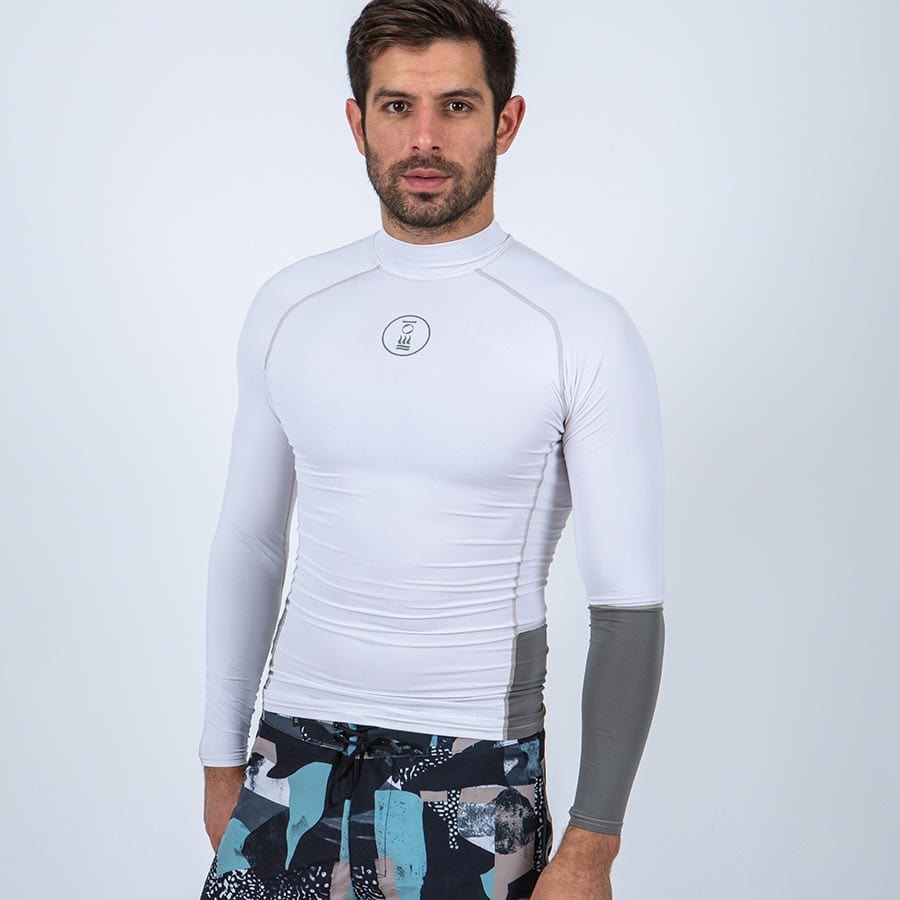 Fourth Element Fourth Element Men's Long Sleeve Hydroskin XS / White - Oyster Diving