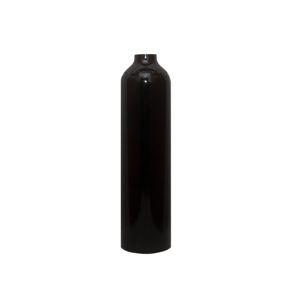 MES MES 2lt Aluminium Cylinder - 200 bar (Black) by Oyster Diving Shop