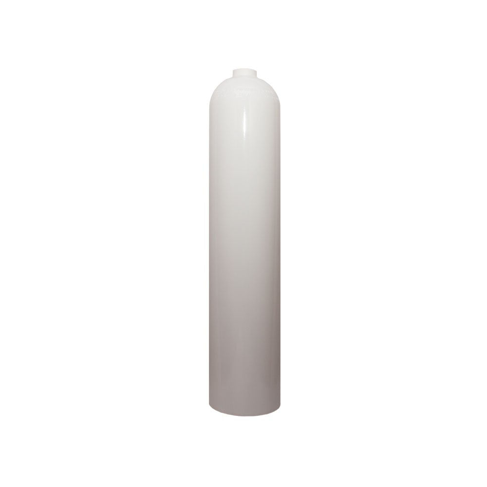 MES MES 5.7lt (40cf) Aluminium Cylinder - 200 bar (White) by Oyster Diving Shop