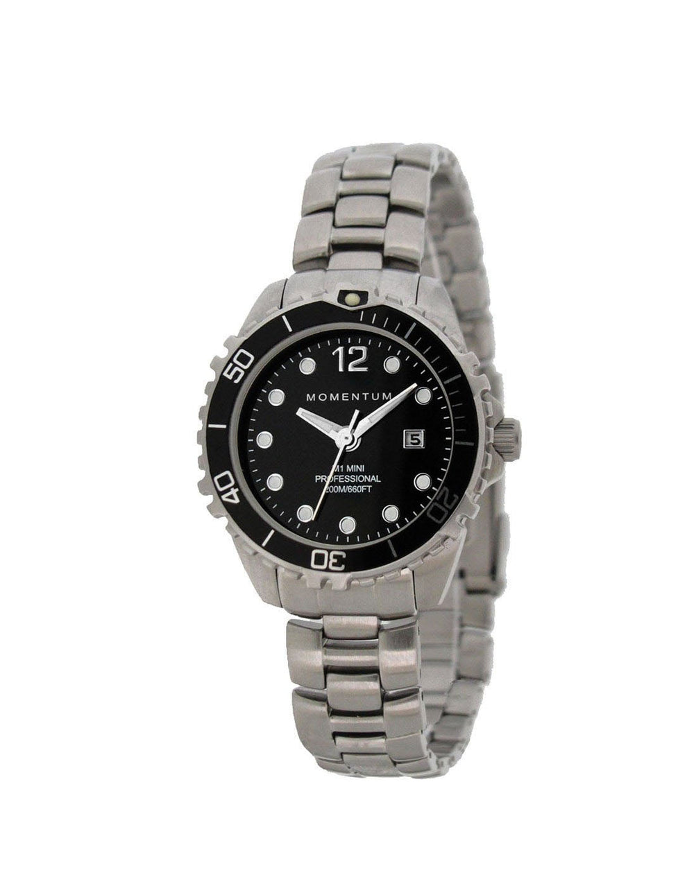 Momentum Momentum Mini Steel with Black Face - Oyster Diving