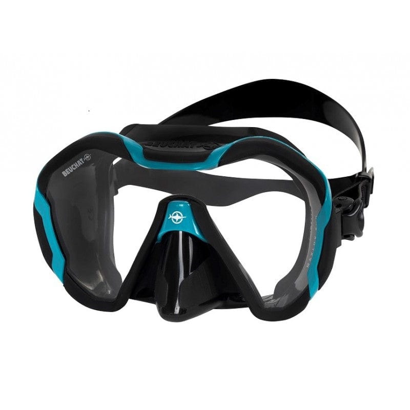 Beuchat Maxlux Evo Mask Black-Blue Atoll - Oyster Diving