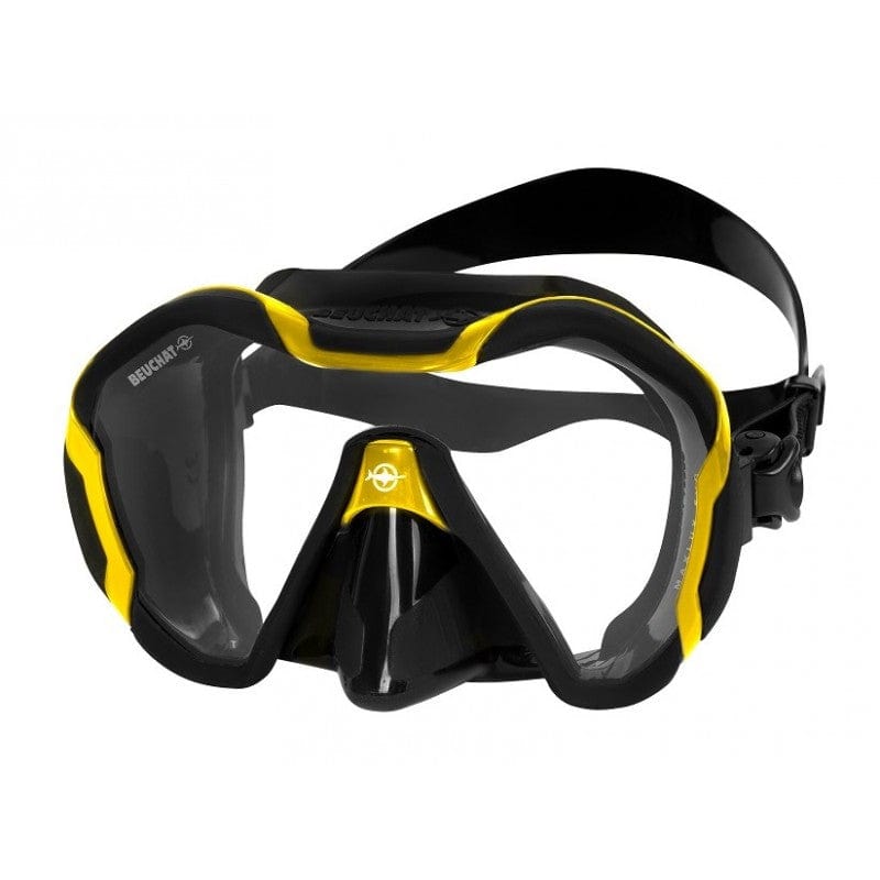 Beuchat Maxlux Evo Mask Black-Yellow - Oyster Diving