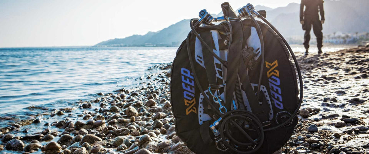 XDEEP wing and sidemount diving systems at Oyster Diving Shop
