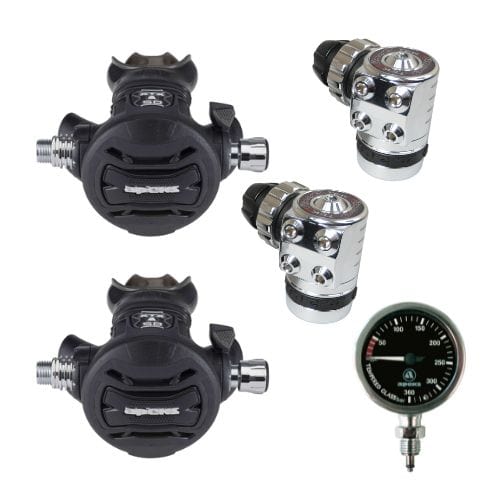 Apeks Apeks TEK3 Regulator TEK3 Set with TEK GAUGE - Oyster Diving