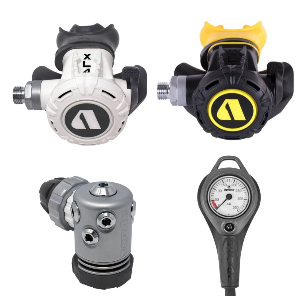 Apeks Apeks XL4+ Regulators Din / With Alternate Air and Gauge - Oyster Diving