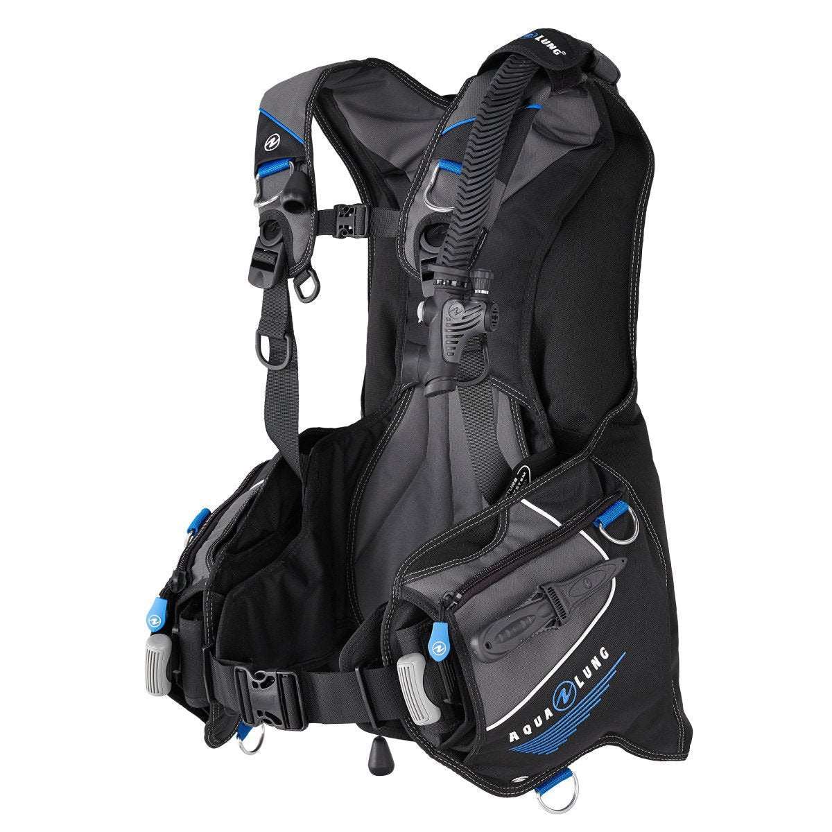 Aqualung Aqualung Axiom BCD - OLD with limited stock (Sale) Black/Charcoal/Blue / Large - Oyster Diving