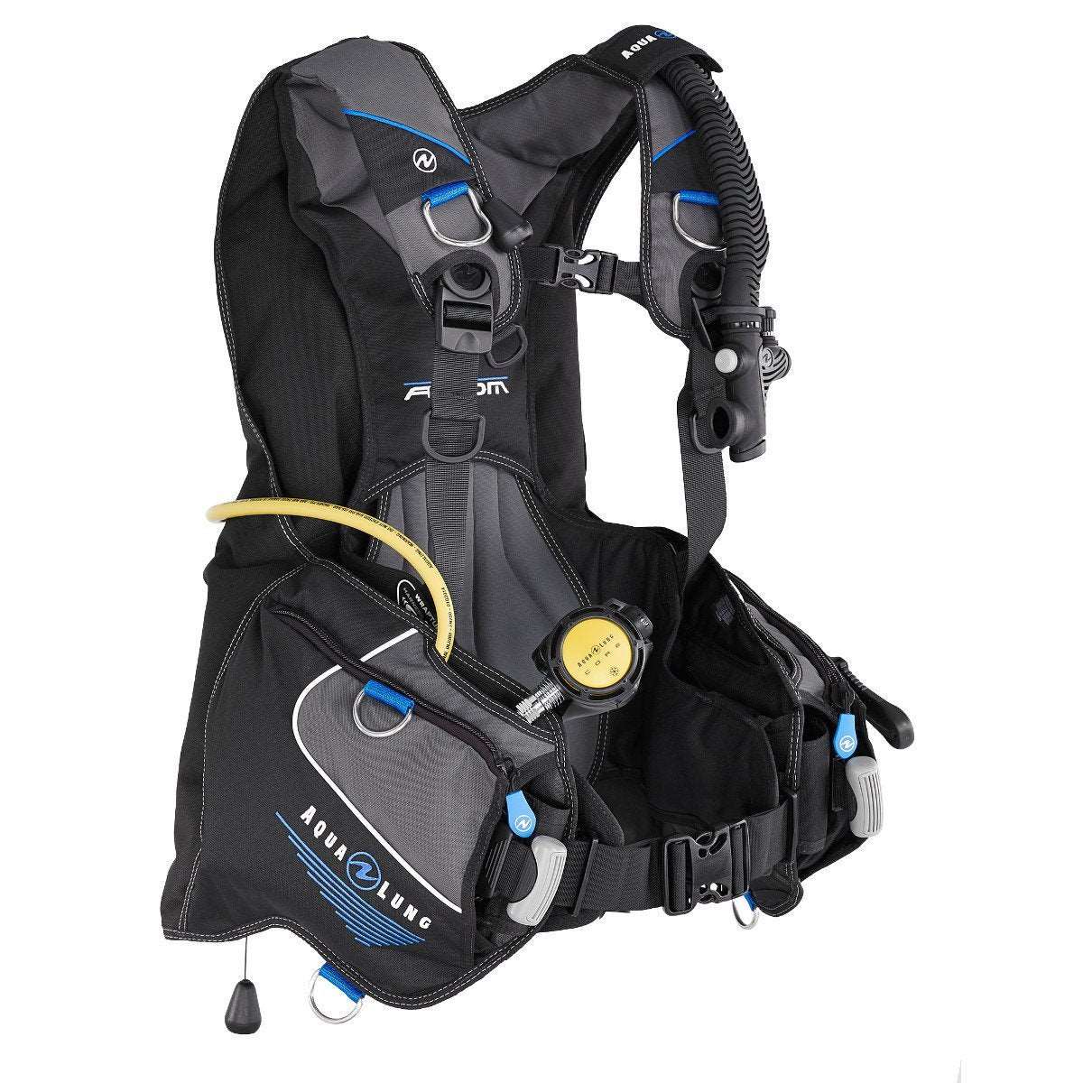 Aqualung Aqualung Axiom BCD - OLD with limited stock (Sale) Black/Charcoal/Blue / Large - Oyster Diving