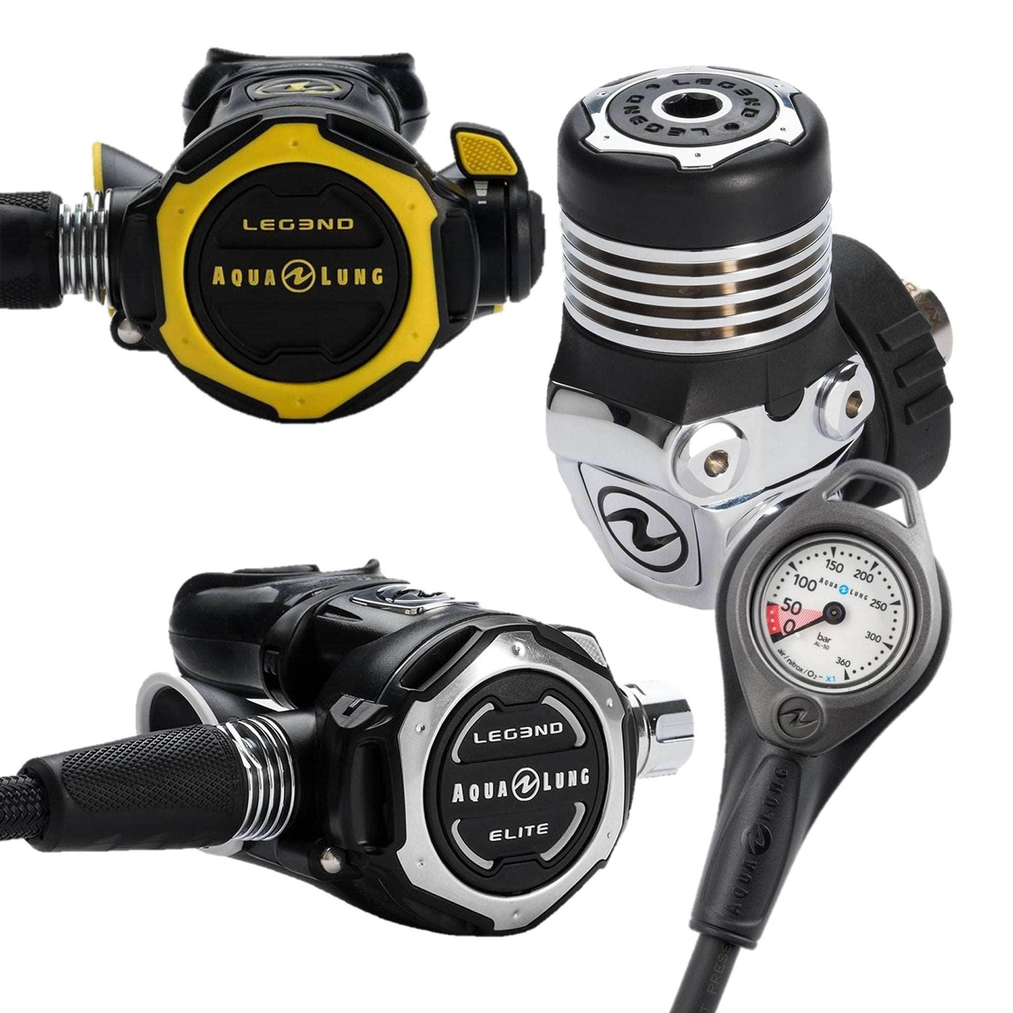 Aqualung Aqualung LEGEND Elite Regulator DIN / With Alternate and Gauge - Oyster Diving