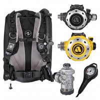 Aqualung Rogue BCD package with Apeks MTX-RC regulator, octopus and pressure gauge
