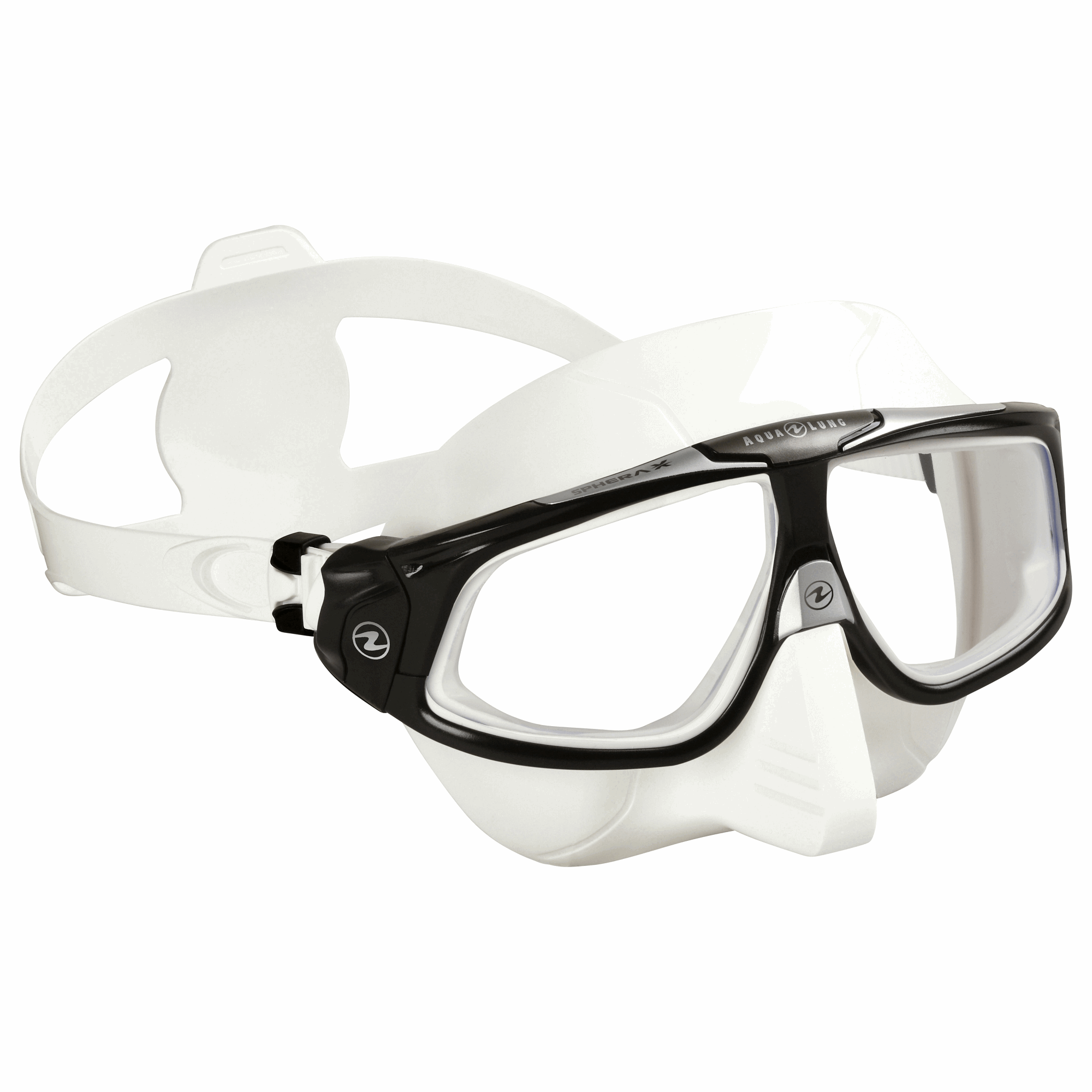 Aqualung Aqualung Sphera X Mask White Black - Oyster Diving
