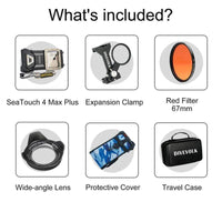 Divevolk Divevolk SeaTouch 4 MAX PLUS Underwater Housing Ocean Kits - Oyster Diving