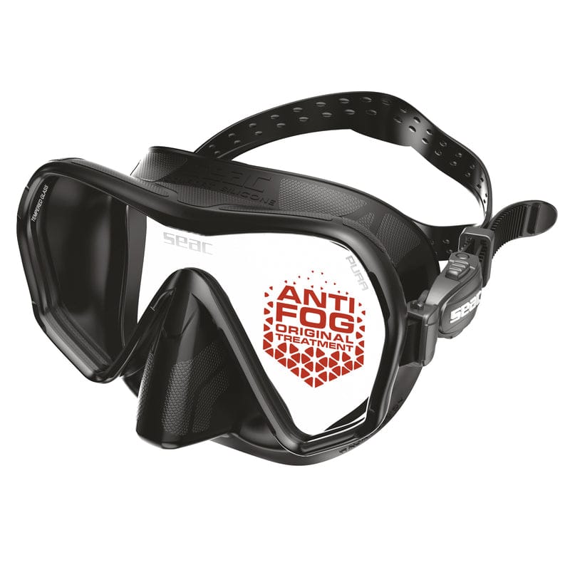 SEAC SEAC Pura Anti-Fog Mask Black - Oyster Diving