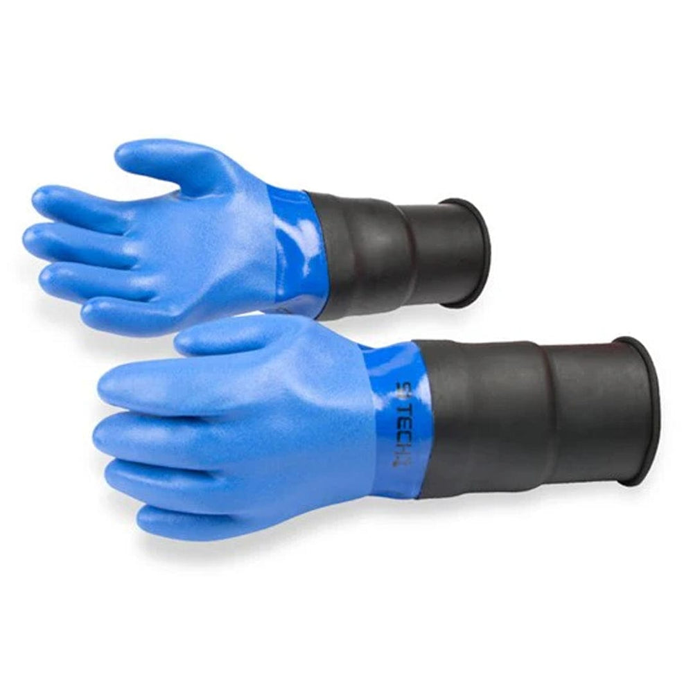 SiTech SiTech Blue PVC glove ext. cuff/wrist ring (Pair) - Oyster Diving