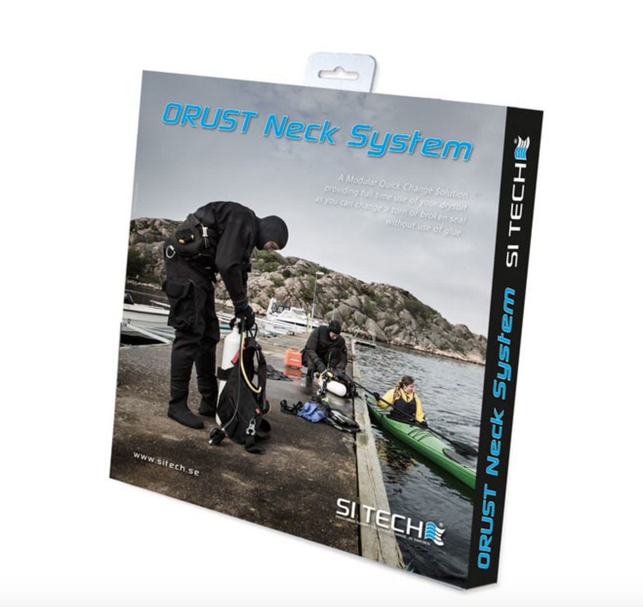 SiTech-New SiTech ORUST Set With Latex Neck Seal & Clips - Oyster Diving