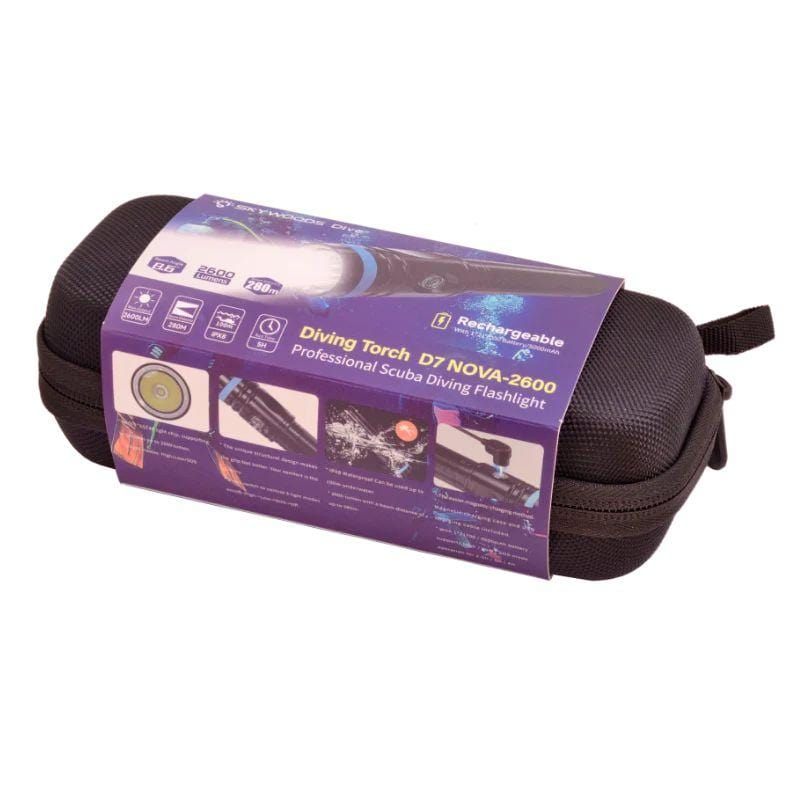 Skywoods Skywoods D7 Nova 2600 Lumen Dive Torch - Oyster Diving