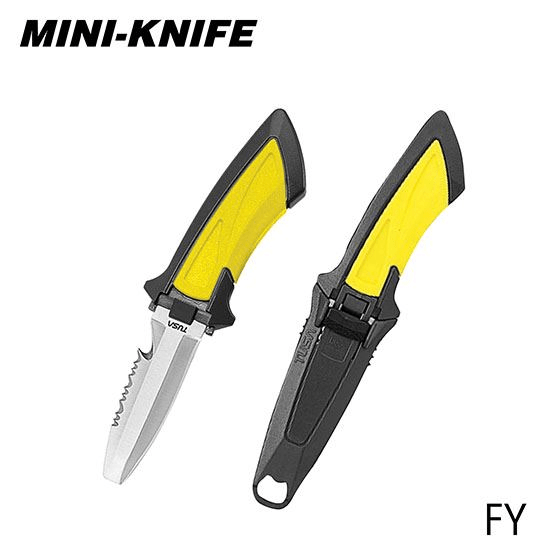 TUSA TUSA FK11 Mini BC Knife Flash Yellow - Oyster Diving