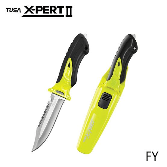 TUSA TUSA FK910 X-Pert II Knife Flash Yellow - Oyster Diving