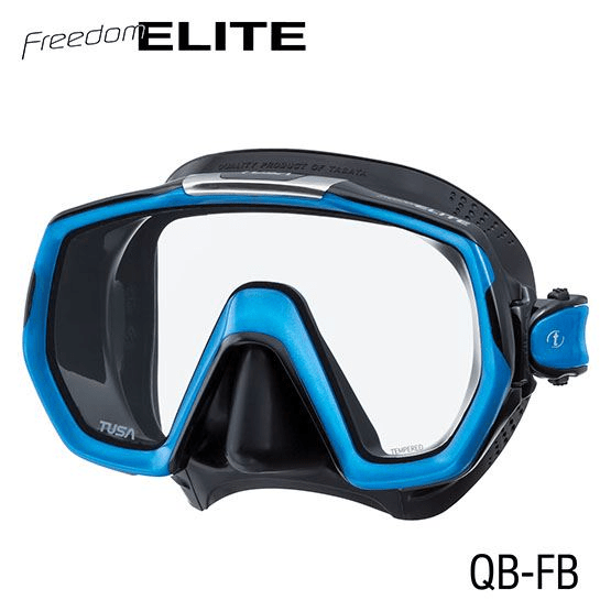 TUSA TUSA M1003 Freedom ELITE Mask Black / Fishtail Blue - Oyster Diving