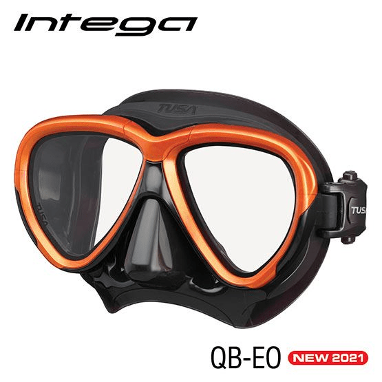 TUSA TUSA M2004 Intega Mask Black / Energy Orange - Oyster Diving