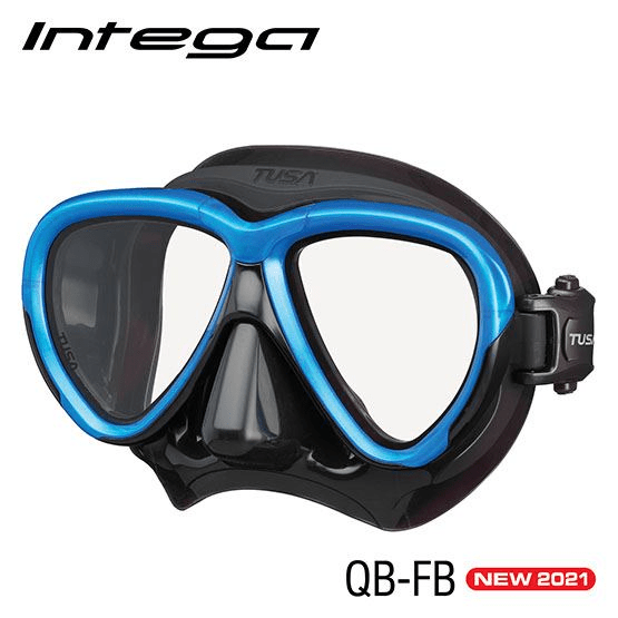 TUSA TUSA M2004 Intega Mask Black / Fishtail Blue - Oyster Diving