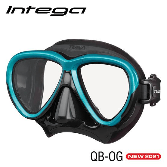 TUSA TUSA M2004 Intega Mask Black / Ocean Green - Oyster Diving