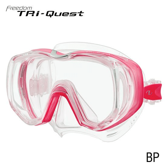 TUSA TUSA M3001 Freedom Tri-Quest Mask Bougainvillea Pink - Oyster Diving