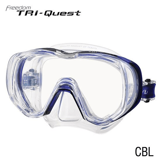 TUSA TUSA M3001 Freedom Tri-Quest Mask Cobalt Blue - Oyster Diving