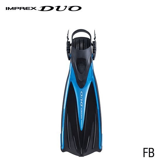 TUSA TUSA SF0102 IMPREX DUO Fins Small / Fishtail Blue - Oyster Diving