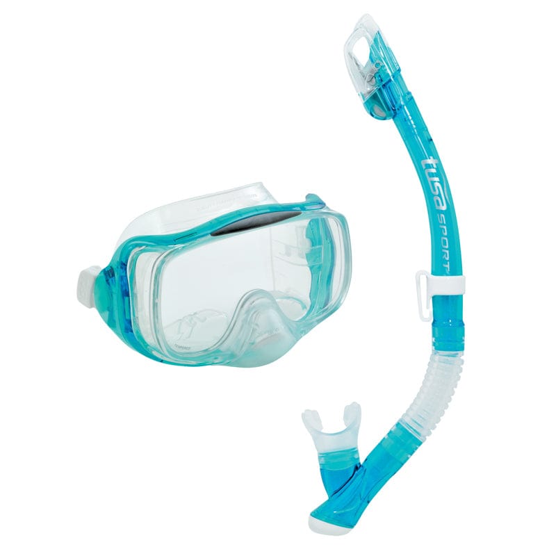 TUSA TUSA SPORT UC3325 Mask and Snorkel Set ADULT PRO Clear Green - Oyster Diving