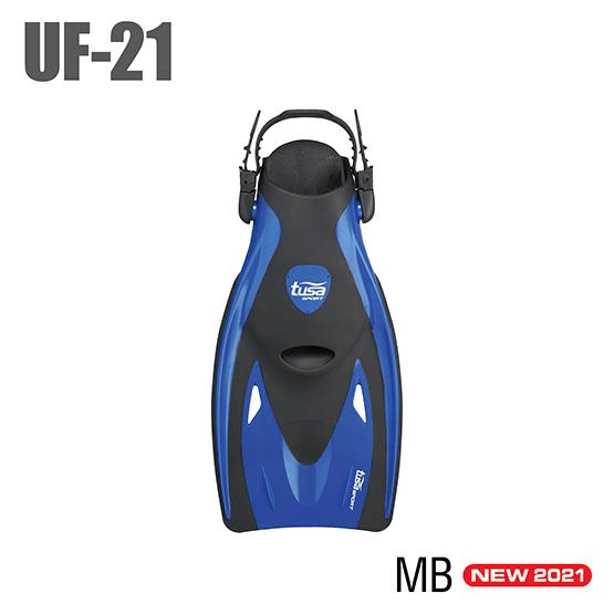 TUSA TUSA SPORT UF21 Snorkeling Fins Medium / Metallic Blue - Oyster Diving