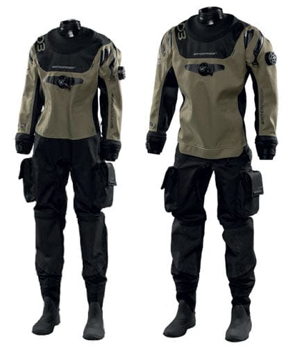 Waterproof Waterproof D3 Ergo Drysuit Ladies Double Extra Small - Oyster Diving