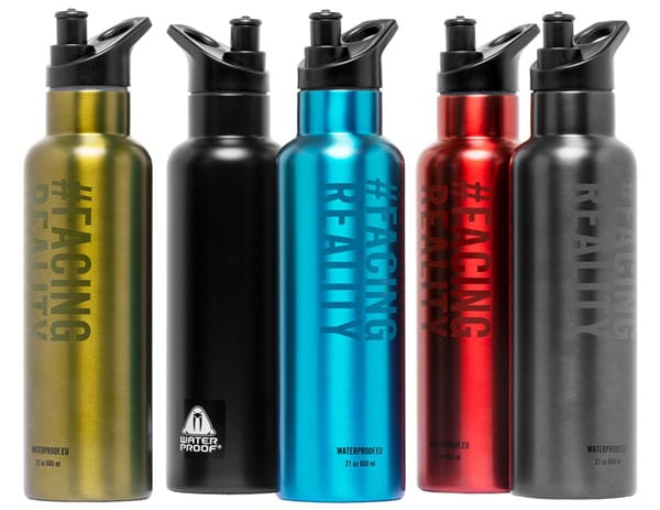 Waterproof Waterproof Drinks Bottle Black - Oyster Diving