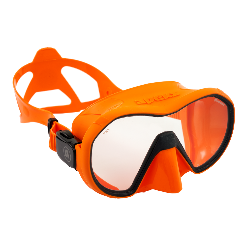 Apeks Apeks VX1 Clear / Orange/Grey Trim - Oyster Diving
