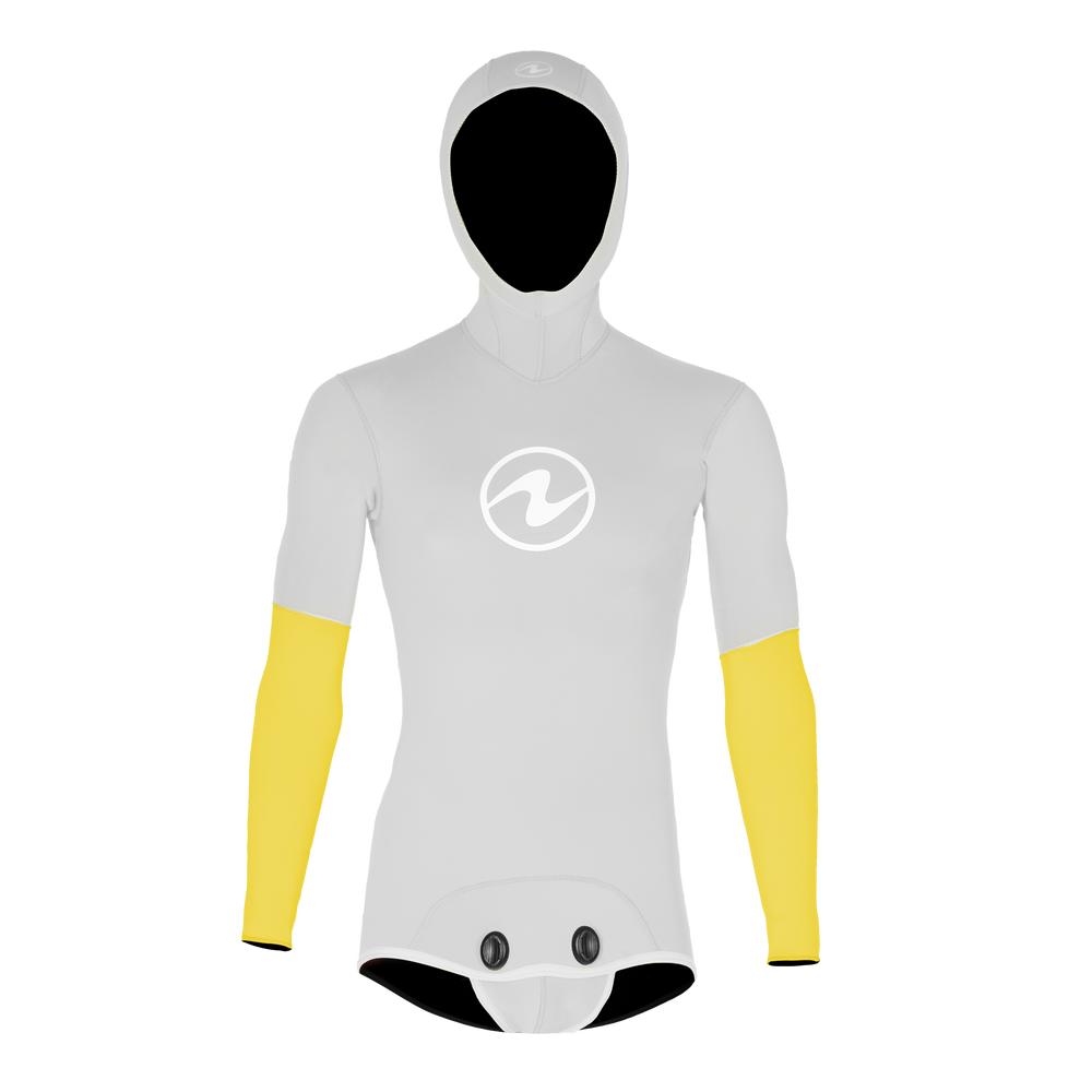 Aqualung Aqua Lung Freeflex Pro Jacket : Men S / 5MM / Grey/Yellow - Oyster Diving