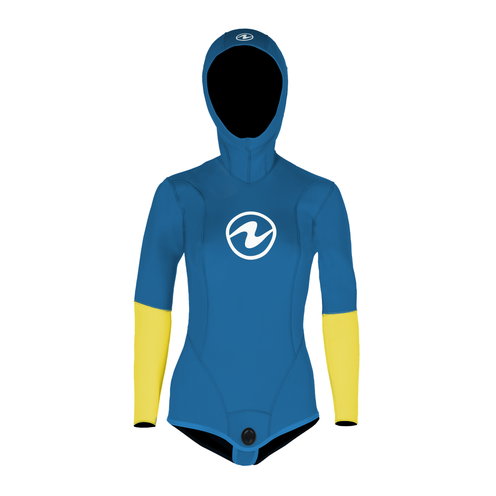 Aqualung Aqua Lung Freeflex Pro Jacket : Women S / 5MM / Dark Blue/Yellow - Oyster Diving
