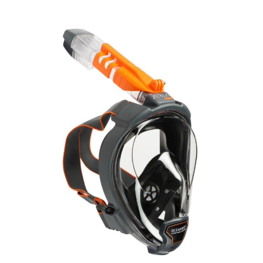 Aria QR+ with Camera Holder Full-Face Mask and Snorkel - Oyster Diving Equipment
