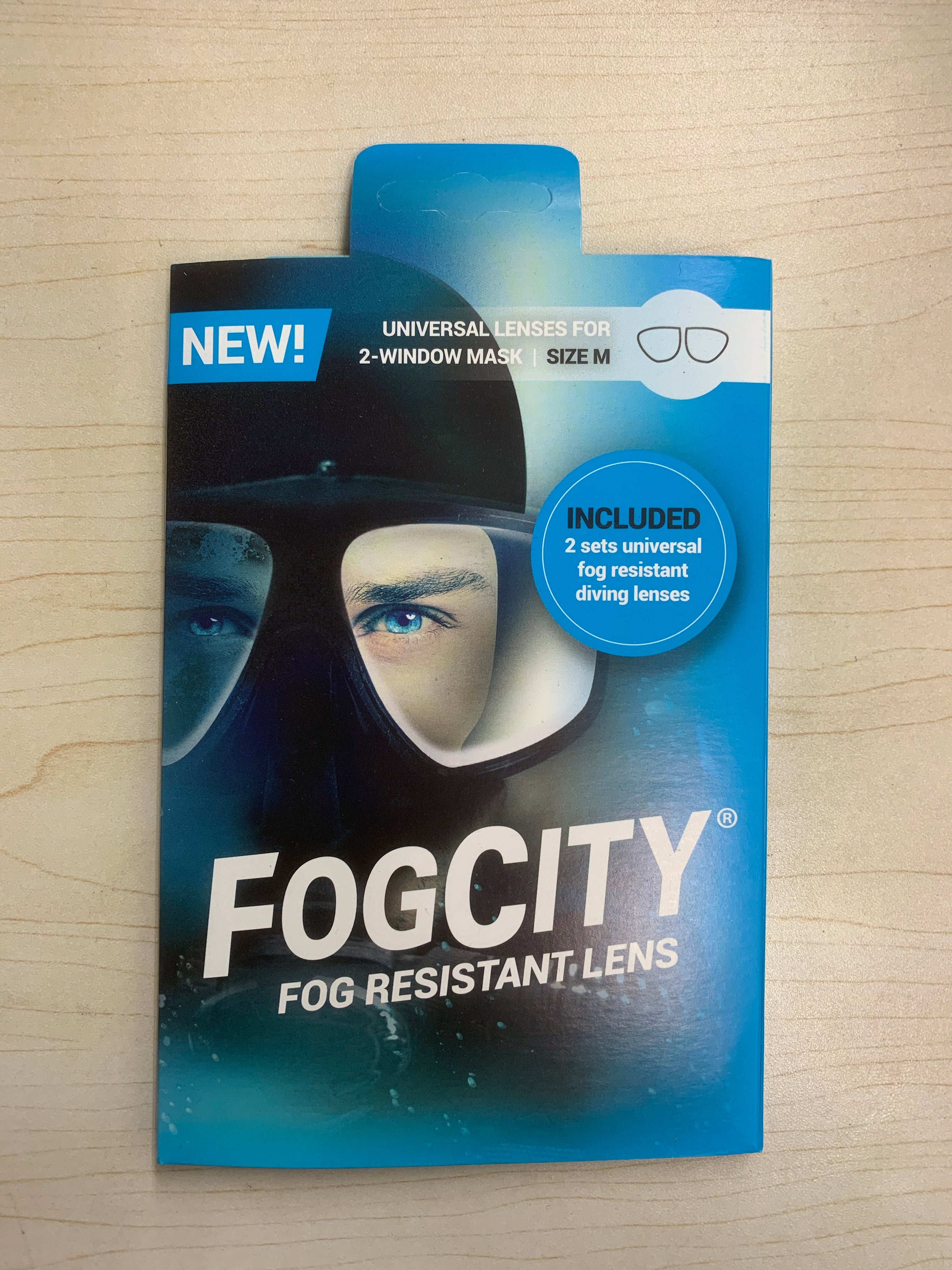 FOGCITY Fog Resistant Lens 2-window mask / M - Oyster Diving