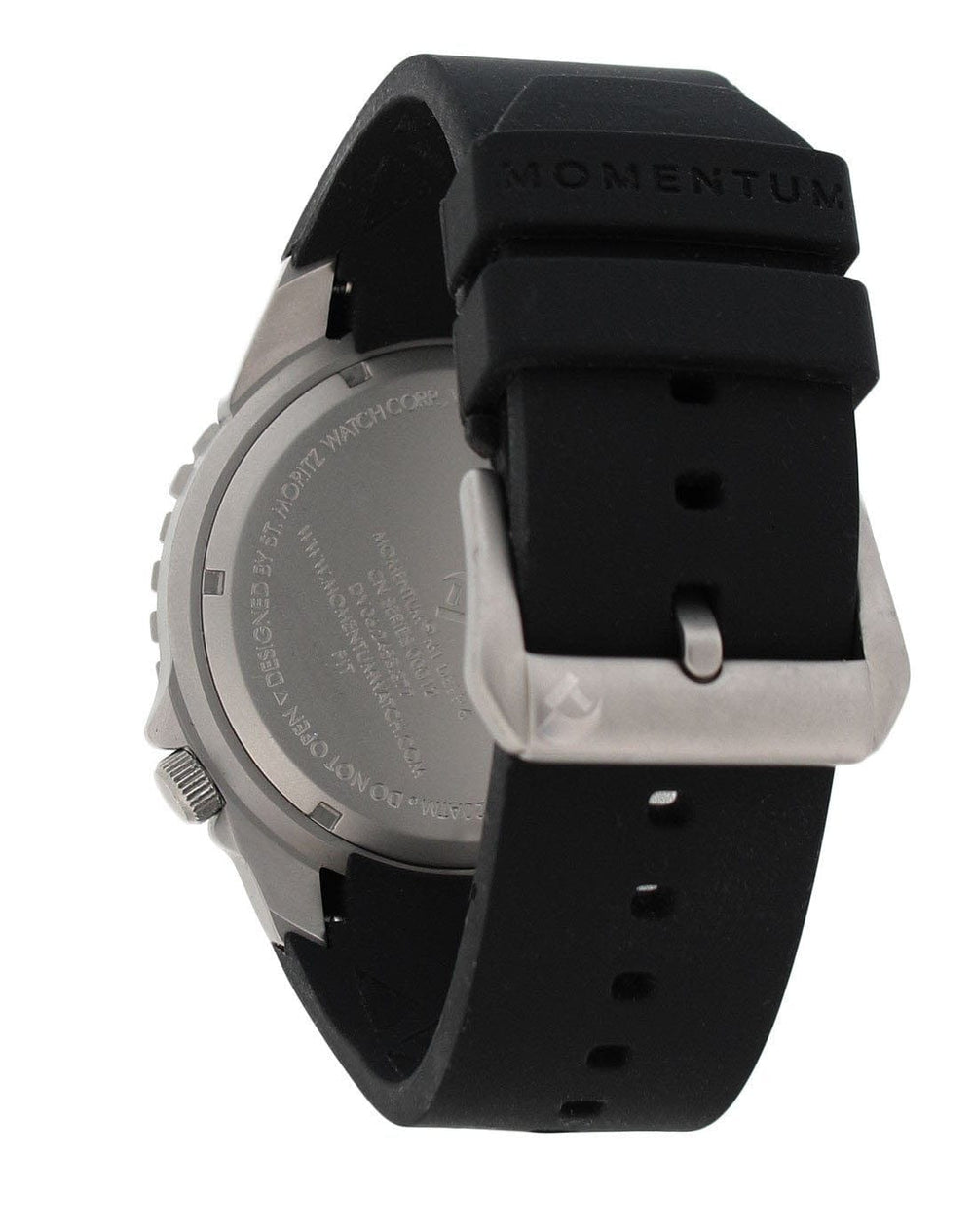 Momentum Momentum Deep 6 in Black Face with Black 'FIT' Rubber Strap by Oyster Diving Shop