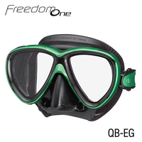 TUSA TUSA Freedom One Mask Black / Energy Green - Oyster Diving