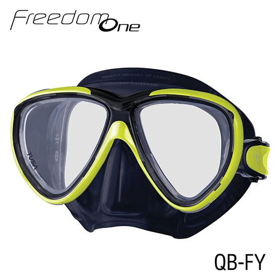 TUSA TUSA Freedom One Mask Black / Flash Yellow - Oyster Diving