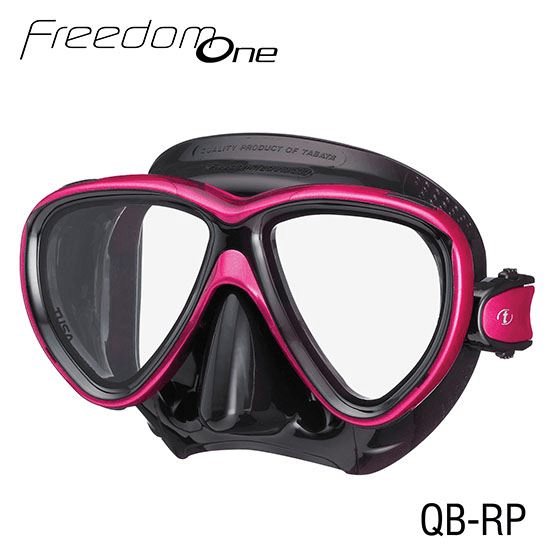 TUSA TUSA Freedom One Mask Black / Rose Pink - Oyster Diving