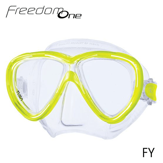 TUSA TUSA Freedom One Mask Flash Yellow - Oyster Diving