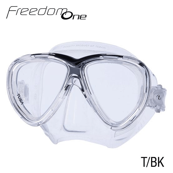 TUSA TUSA Freedom One Mask Transparent / Black - Oyster Diving