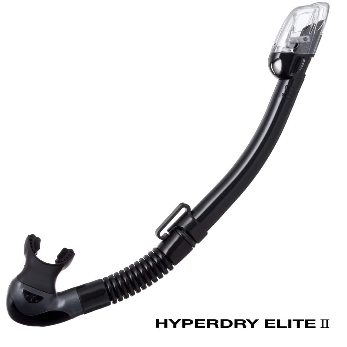 TUSA TUSA Hyperdry Elite II Snorkel Black/Black - Oyster Diving