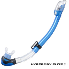 TUSA Hyperdry Elite II Snorkel - Fishtail Blue