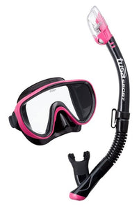 Tusa TUSA Serene Snorkel Set (Adult) Hot Pink (BK/HP) - Oyster Diving