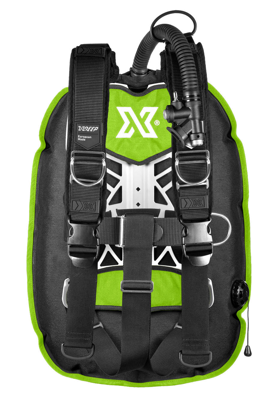 XDEEP XDEEP GHOST Full Setup with Standard or Deluxe harness Lime / Deluxe / Small - Oyster Diving